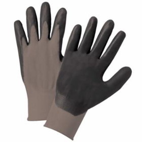 Anchor Brand  Nitrile Coated Gloves, Black/Gray