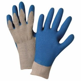 Anchor Brand  Latex Coated Gloves, Blue/Gray