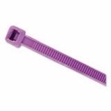 Anchor Brand 1450PURP General Purpose Cable Ties, 50 lb Tensile Strength, 14.6 in L, Purple, 100 Ea/Bag