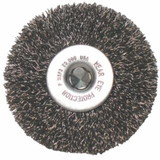 Anchor Brand 93760 Crimped Wheel Brushes, 3 in D x 1/2 in W, 0.014 in, Carbon Steel