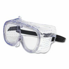 PIP 248-5090-400B 550 Softsides&#153; Direct Vent Goggles, One Size, Clear Lens, Blue Transparent Frame, Anti-Scratch/Fog, Elastic Headband