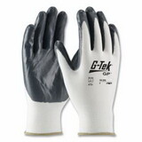 PIP 34-225/L Gp Nitrile Coated Nylon Gloves, Knit Wrist, Nylon, Gray