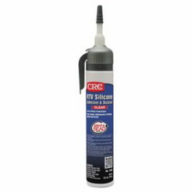 CRC 14055 Rtv Silicone Adhesive/Sealants, 8 Oz Pressurized Tube, Clear