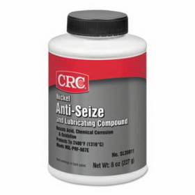 CRC SL35911 Nickel Anti-Seize Lubricating Compound, 8 Oz Brush-Top Bottle