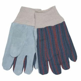 Mcr Safety 127-1040 Clute Pattern Leather Palm Glove Knit Wrist