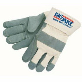 Mcr Safety 1715 Heavy-Duty Side Split Gloves, X-Large, Leather