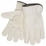 Mcr Safety  Unlined Drivers Gloves, Select Grade Cowhide, Keystone Thumb, Beige
