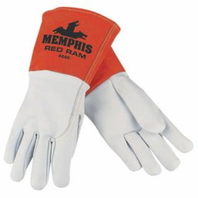Mcr Safety 127-4840L Large Red Ram Grain Goatskin Mig/Tig Glove