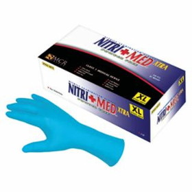 Mcr Safety  NitriMed&#153; Disposable Gloves, Powder Free, Textured, 6 mil, Blue