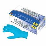 Mcr Safety  Nitrile Disposable Gloves, NitriShield™, Rolled Cuff, Unlined, Blue, 4 mil Thick, Powder Free