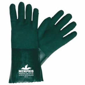 Mcr Safety 127-6414 14" Green Gauntlet Jersey Lined Sandy