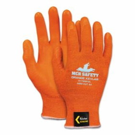 Mcr Safety  Kevlar Hi-Vis Nitrile Foam Palms, Orange