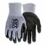 MCR Safety 92715NF Cut Pro® A3 Rated Gloves, 15 ga, Nitrile Foam, Gray/Black