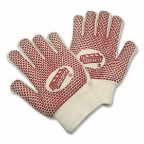 MCR Safety 9460K Red Brick&#174; Terrycloth Work Gloves, Large, Heavy Weight, Natural