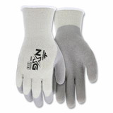 MCR Safety 9690L NXG® Rubber Latex Coated Work Gloves, Large, White/Gray