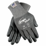 Mcr Safety  Ninja® Max Bi-Polymer Coated Palm Gloves, Black/Gray