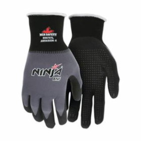 Mcr Safety  Ninja BNF Gloves, Gray, 12 in, Work