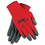 Mcr Safety 127-N9680L Ninja&#174; Flex Palm/Fingertip Latex-Coated Work Gloves, Large, Gray/Red, Price/12 PR