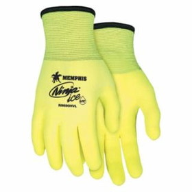 Mcr Safety  Ninja Ice Hi-Vis Gloves, Hi-Vis Lime/White