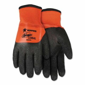 Mcr Safety  Ninja Coral Gloves, Hi-Vis Orange/Black