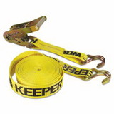 Keeper 130-04624 Ratchet Tie-Down Straps, Double-J Hooks, 2 In W, 40 Ft L, 10,000 Lb Capacity