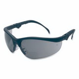MCR Safety K3H25G Klondike® KD3 Series Bifocal Reader Safety Glasses, Gray Lens, Black Frame, 2.5 Diopter