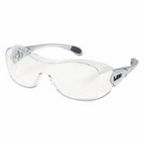 MCR Safety OG110AF Law® OTG Protective Eyewear, Clear Lens, Polycarbonate, Anti-Fog, Silver Frame
