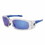Mcr Safety 135-SR148B Swagger Safety Glasses Clear Frame Blue Lens, Price/1 PR