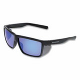 MCR Safety SR218B Swagger® SR2 Series Safety Glasses, Polycarbonate Lens/Fr, Duramass® Hard Coat, Black Frame, Blue Diamond Lens