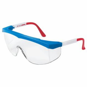 Mcr Safety 135-SS130 Stratos Red/Wht/Blue Frame Clear Lens