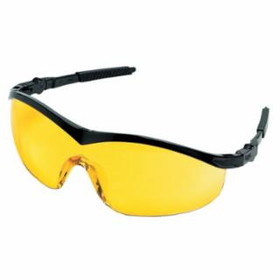 Mcr Safety 135-ST114 Storm- Black Frame Amberlens Safety Glasses