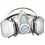 3M 142-52P71 5000 Series Half Facepiece Respirators, Medium, Organic Vapors/P95, Price/1 EA