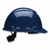 3M H-710SFV-UV SecureFit™ Pressure Diffusion Ratchet Suspension w/UVicator Hard Hats and Caps, Cap, Vented, Navy Blue