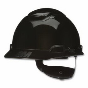 3M H-712SFR-UV SecureFit&#153; Pressure Diffusion Ratchet Suspension w/UVicator Hard Hats and Caps, Cap, Black