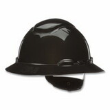 3M H-812SFR-UV SecureFit™ Pressure Diffusion Ratchet Suspension w/UVicator Hard Hats and Caps, Full Brim, Black