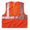 Ergodyne 150-21043 Economy Vest Class Ii Mesh Zipper Orange S/M, Price/1 EA