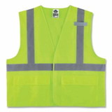 Ergodyne  GloWear® 8220HL/8225HL Type R Class 2 Standard Hi-Vis Safety Vest, Polyester Mesh/Medium, Lime