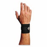 Ergodyne 72224 Proflex 420 Wrist Wrap Supports W/Thumb Loop, S/M, Hook And Loop, Black, Ambidextrous