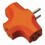 Southwire 09906-88-03 Adapter, 3-Outlet, Orange, Price/1 EA