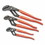 Crescent RT200SET3-05 3 Pc Straight Jaw Tongue and Groove Plier Set, 7 in, 10 in, 12 in, Price/1 ST