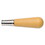 WOOD HANDLE W/METAL FERRULE #000