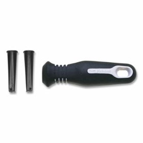 Crescent/Nicholson 21474H Ergonomic File Handle with Inserts, 4.5 in L, Rubber Coated, Includes 2-Interchangeable Cushion Inserts