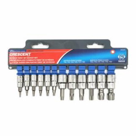 Crescent 192-CBSS2N 12 Pc Torx Bit Socket Set 1/4" & 3/8" Dr