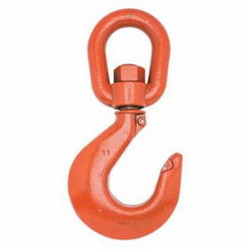 Campbell 193-3953115PL 1014 Series Latched Swivel Hoist Hooks Size 11 Painted Orange