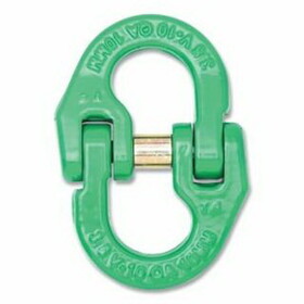 Campbell 5779235 Quik-Alloy&#174; Coupling Link, 3/8 in, 8,800 lb Load, Powder Coated Green, Grade 100