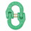 Campbell 5779235 Quik-Alloy&#174; Coupling Link, 3/8 in, 8,800 lb Load, Powder Coated Green, Grade 100, Price/1 EA