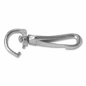 Campbell T7607702 Snap Hook, Malleable Iron And Steel, Swiveling Open Eye Spring, 7/32 In Hook Opening, 2-1/2 In L, 70 Lb