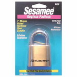 Ccl K440 Sesamee K440 Long-Shackle Combination Lock, 4-Dial, Brass