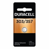 Duracell 243-D303/357PK 303/357 Silver Oxide Button Battery  1 Ea/Pk