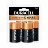 Duracell 243-MN1300R4Z Coppertop Alkaline Batteries  D  4/Pk